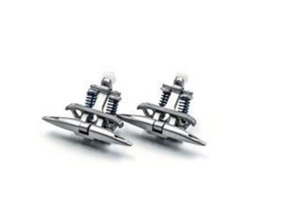 Jägerndorfer 51002 D-Line Klemme 2 Stk. silber