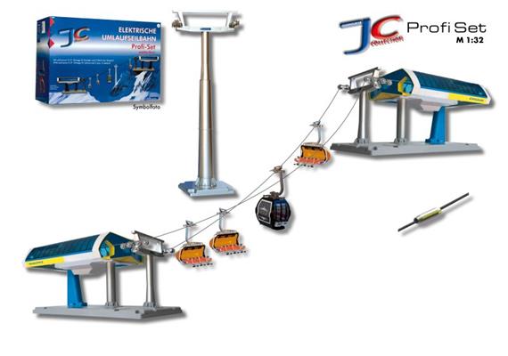 Jägerndorfer 84493 Profi-Set Umlaufbahn in blau/gelb 1/32