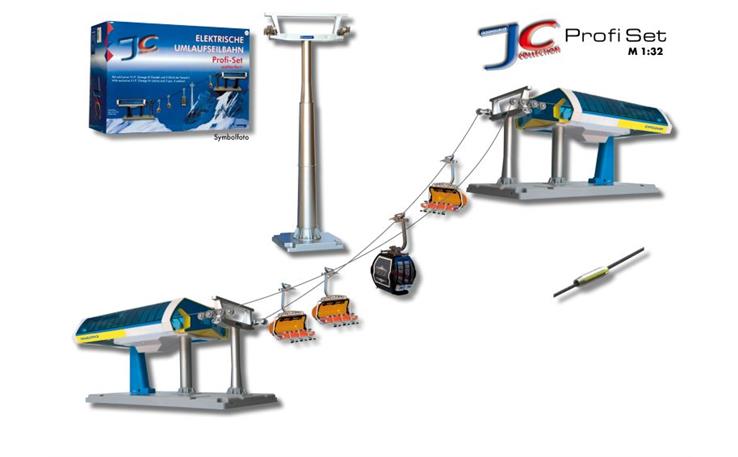 Jägerndorfer 84493 Profi-Set Umlaufbahn in blau/gelb 1/32