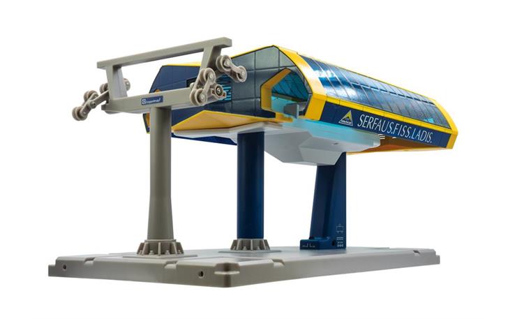 Jägerndorfer 84695 Bergstation ohne Motor gelb/blau 1/32