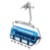 Jägerndorfer 86450 6er Sessel blau/schwarz mit Bubble blau