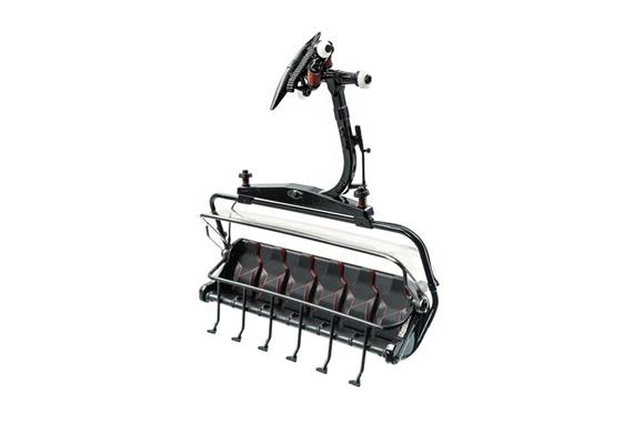 Jägerndorfer 86503 6er Sessel D-Line schwarz/rot mit Bubble 1/32