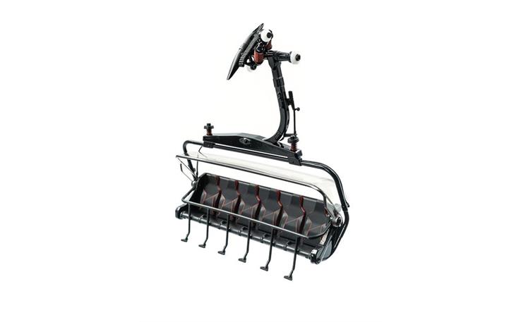 Jägerndorfer 86503 6er Sessel D-Line schwarz/rot mit Bubble 1/32