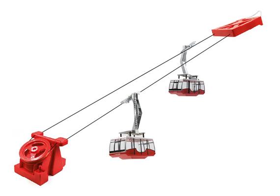 Jägerndorfer 89393 Pendelbahn rot Batteriebetrieben 1/32
