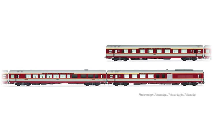 Jouef HJ4201HM Personenwagen-Set 3-tlg Le Capitole 1985 SNCF, H0 DC Sound