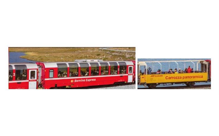 Kato 10-1656 Bernina Express BEX Ergänzungs-Set 4-teilig, Spur N