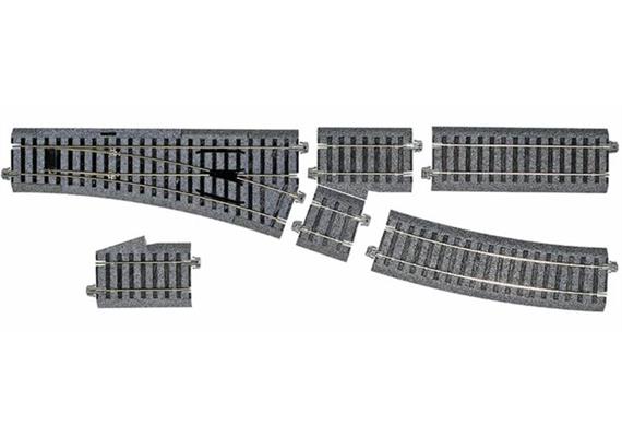 Kato 2-853 Manuelle Weiche Rechts R550 mm, Spur N