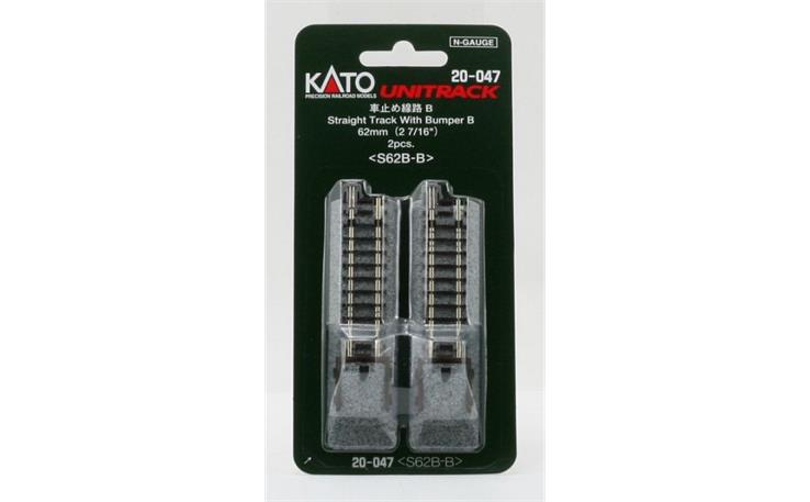 Kato 20-047 Prellbock Holz m. Gleis gerad