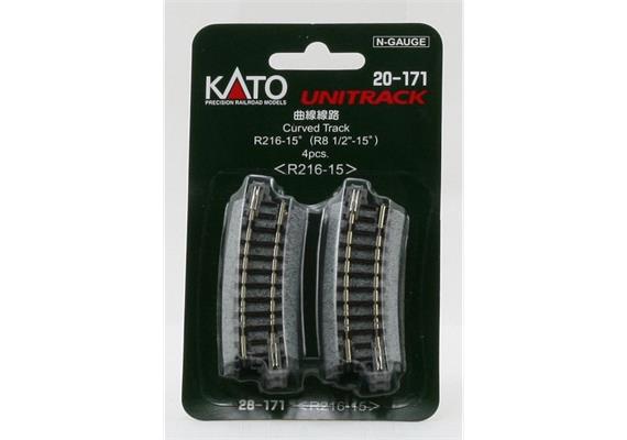 Kato 20-171 Gleis gebogen R 216-15°