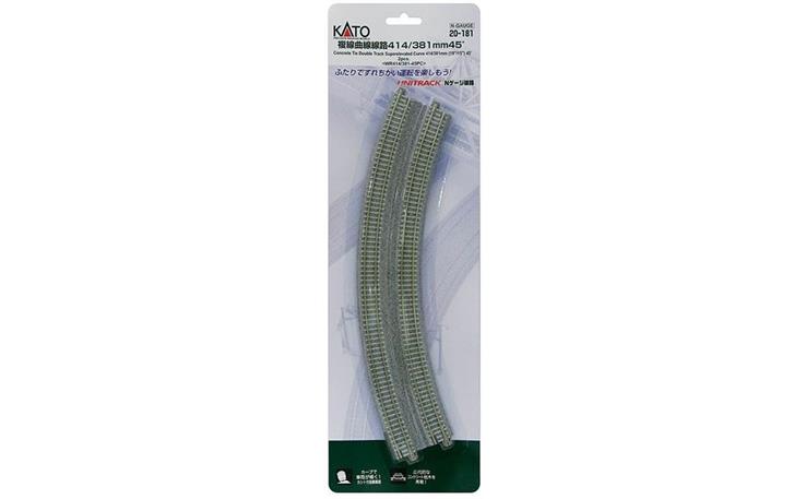 Kato 20-181 Doppelgleis mit Betonschwelle
