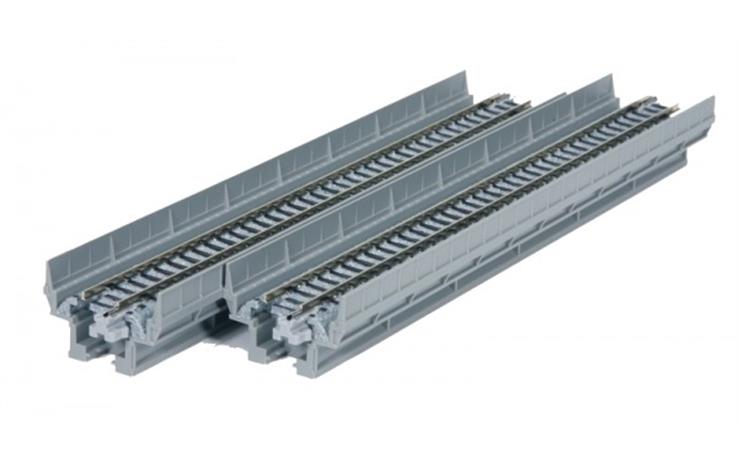 Kato 20-410 Viadukt 1-gleisig mit geradem Gleis 186 mm, 2 Stück