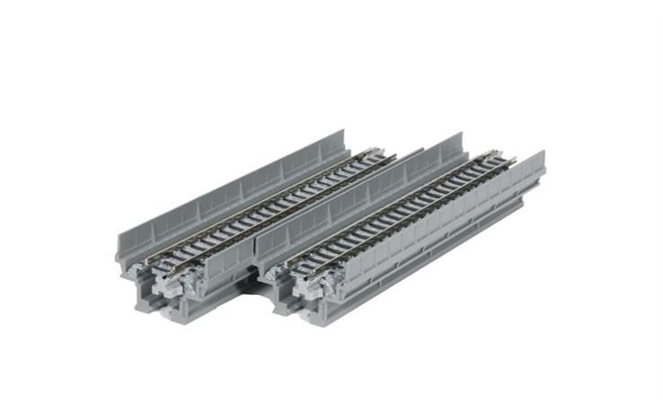 Kato 20-420 Viadukt 1-gleisig mit geradem Gleis 124 mm, 2 Stk. im Blister