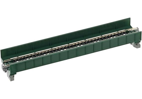 Kato 20-451 Vorflutbrücke grün mit Gleis