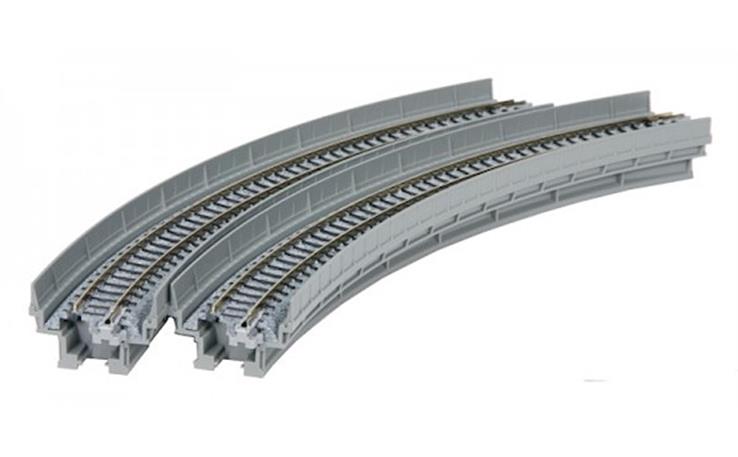 Kato 20-510 Viadukt-NBS m. Gleis gebogen