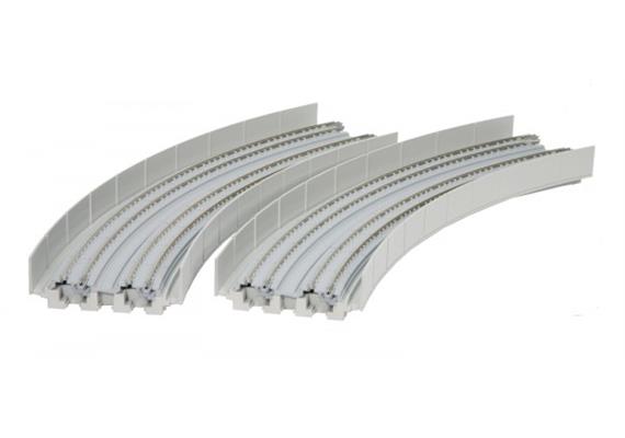 Kato 20-544 Viadukt-NBS 2-gleisig mit gebogenem Gleis