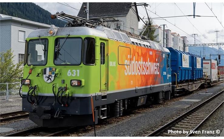 Kato 3102-E E-Lok Ge 4/4 II 631 Untervaz "Südostschweiz" RhB, Spur N