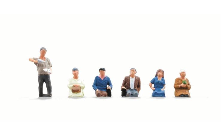 Kato 7024224 Passagiere, Set mit 6 Figuren