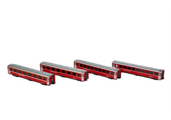 Kato 7074077 Einheitswagen-Set I (EW I) 4-tlg RhB, Spur N