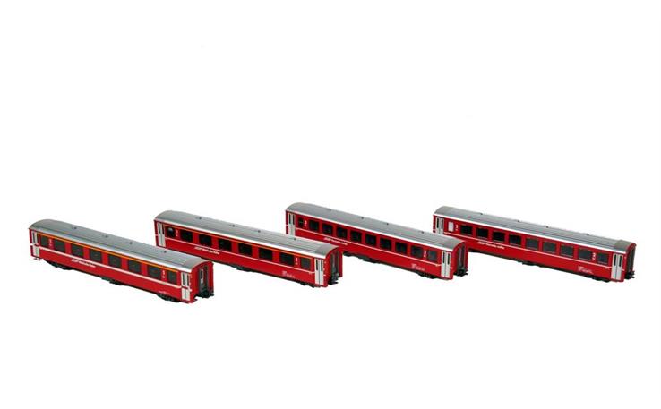 Kato 7074077 Einheitswagen-Set I (EW I) 4-tlg RhB, Spur N