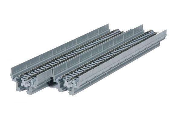 Kato 7077001 Viadukt 1-gleisig mit geradem Gleis 186 mm, 2 Stück