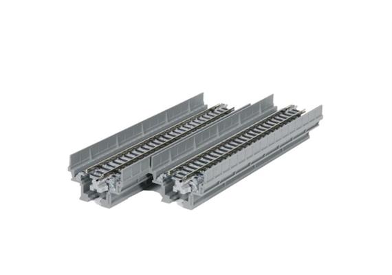 Kato 7077002 Viadukt 1-gleisig mit geradem Gleis 124 mm, 2 Stk. im Blister