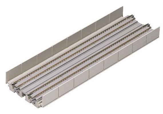 Kato 7077004 Viadukt NBS 2-gleisig mit geradem Gleis 248 mm, 2 Stück