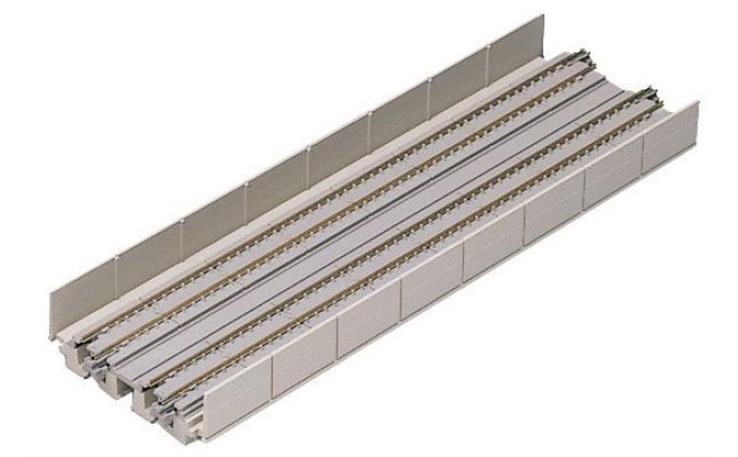 Kato 7077004 Viadukt NBS 2-gleisig mit geradem Gleis 248 mm, 2 Stück