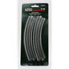 Kato 7077100 Viadukt NBS mit Gleis gebogen 1-gleisig R 249-45°, 2 Stück