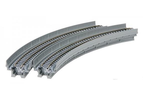 Kato 7077101 Viadukt-NBS m. Gleis gebogen