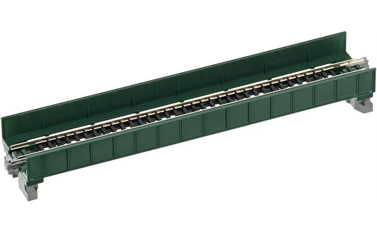 Kato 7077206 Vorflutbrücke grün mit Gleis