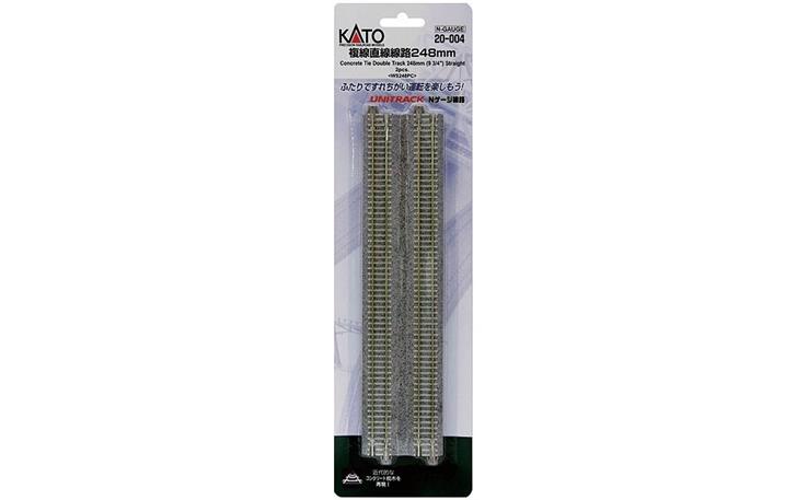 Kato 7078019 Doppelgleis Beton gerade 248mm