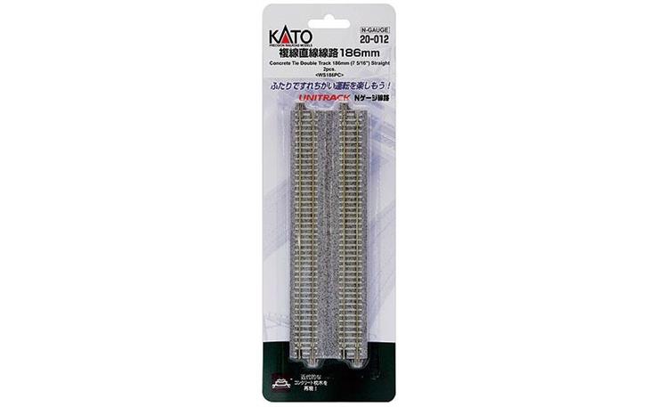 Kato 7078020 Doppelgleis Beton gerade 186m