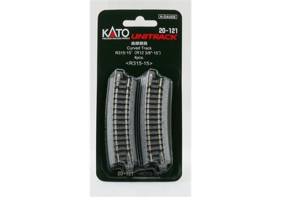 Kato 7078104 Gleis gebogen R 315-15°