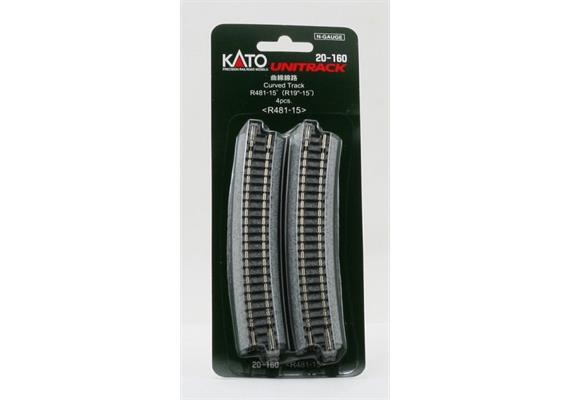 Kato 7078109 Gleis gebogen R 481-15°