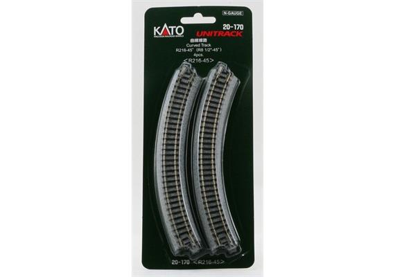Kato 7078112 Gleis gebogen R 216-45°