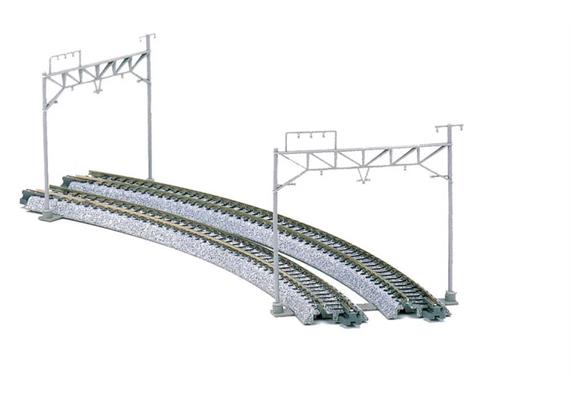 Kato 7078521 Oberleitungsmasten, 2-gleisig, ohne Mastenbasis, 8 Stk.
