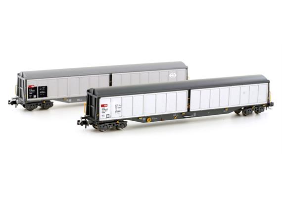 Kato H23460 Schiebewandwagen Set 2-tlg Habils SBB, Spur N