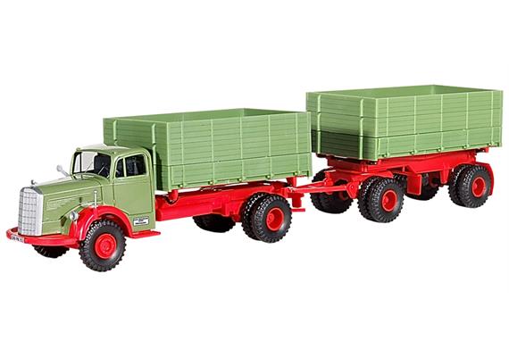 Kibri 14069 MB 6600 Kipper mit Anhänger H0