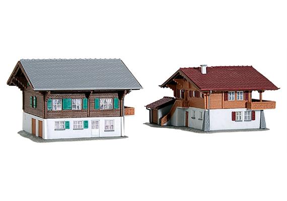 Kibri 37034 Chalet Lenk, 2 Stück Bausatz Spur N