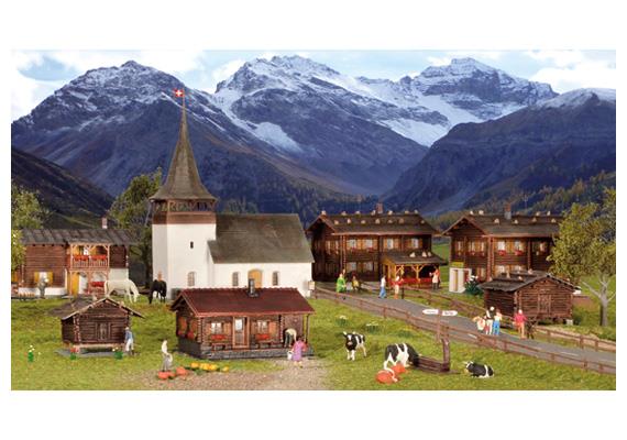 Kibri 38010 Set Sertig-Dörfli (CH) - 1/87