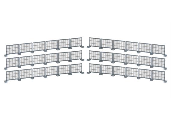 Kibri 38649 Bauzaun 124 cm H0