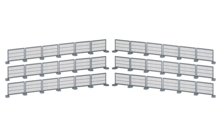 Kibri 38649 Bauzaun 124 cm H0
