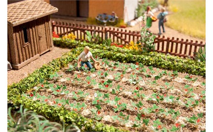 Laser-Cut minis "Erdbeeren" 48 Stk., H0