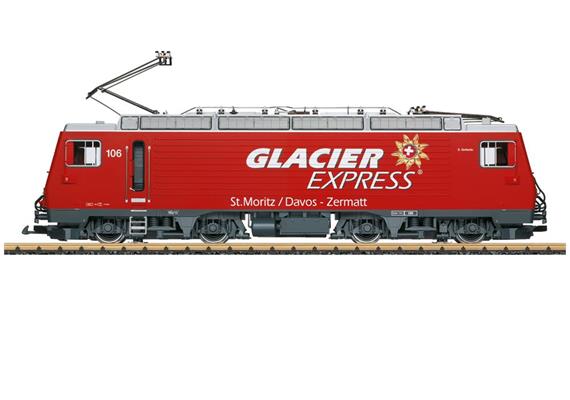 LGB 23101 E-Lok HGe 4/4 II "Glacier Express" MGB, Spur G Digital Sound