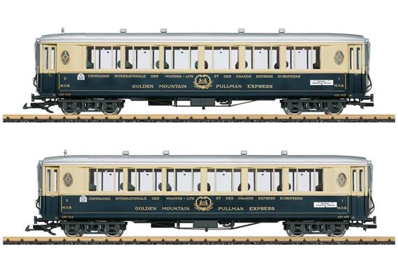 LGB 36660 Salonwagen-Set 1 "Golden Mountain Pullman Express" 2-tlg MOB, Spur G