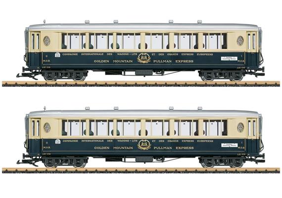 LGB 36661 Salonwagen-Set 2 "Golden Mountain Pullman Express" 2-tlg MOB, Spur G