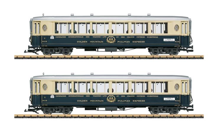 LGB 36661 Salonwagen-Set 2 "Golden Mountain Pullman Express" 2-tlg MOB, Spur G