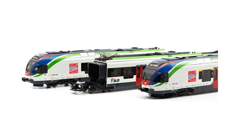 Liliput 133984 TILO Triebzug ETR 524 4-tlg Monte Ceneri, H0 DC Analog  Sonderserie Schweiz