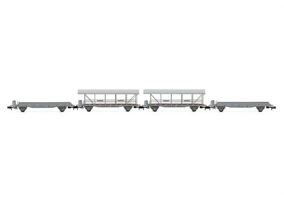 Liliput 260122 Autotransportwagen-Set 4-tlg BLS, Spur N