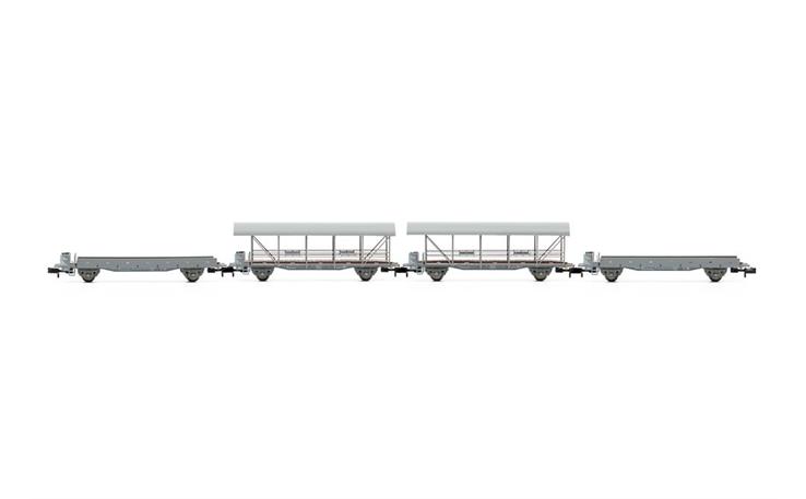 Liliput 260122 Autotransportwagen-Set 4-tlg BLS, Spur N